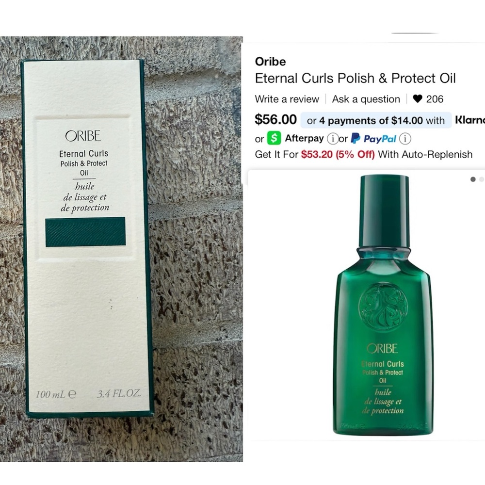 Oribe Eternal Curls Polish & Protect Oil - NEW IN BOX!